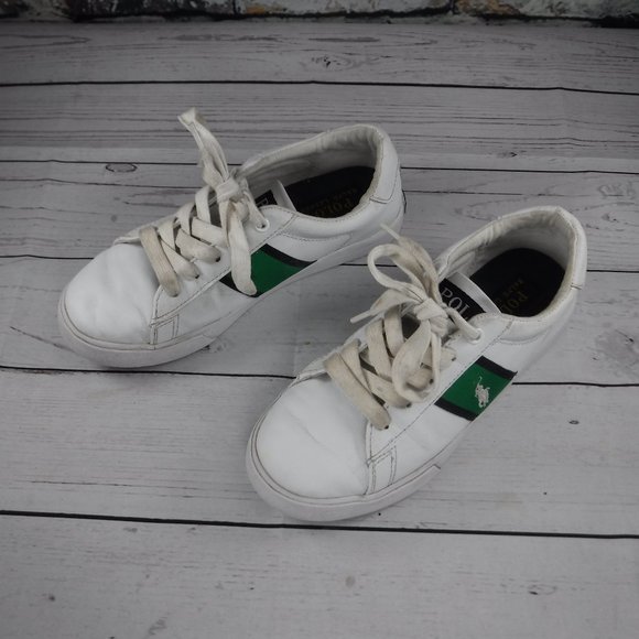 Polo Ralph Lauren Other - Polo by ralph lauren green & white sneaker  2 1/2